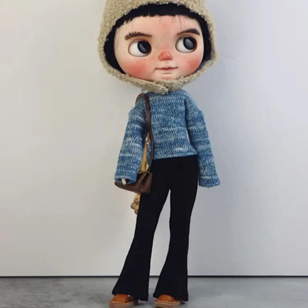 

Повседневная одежда, милые брюки-клеш, модные джинсовые брюки ручной работы, одежда, аксессуары «сделай сам» для кукол Blythe ob24