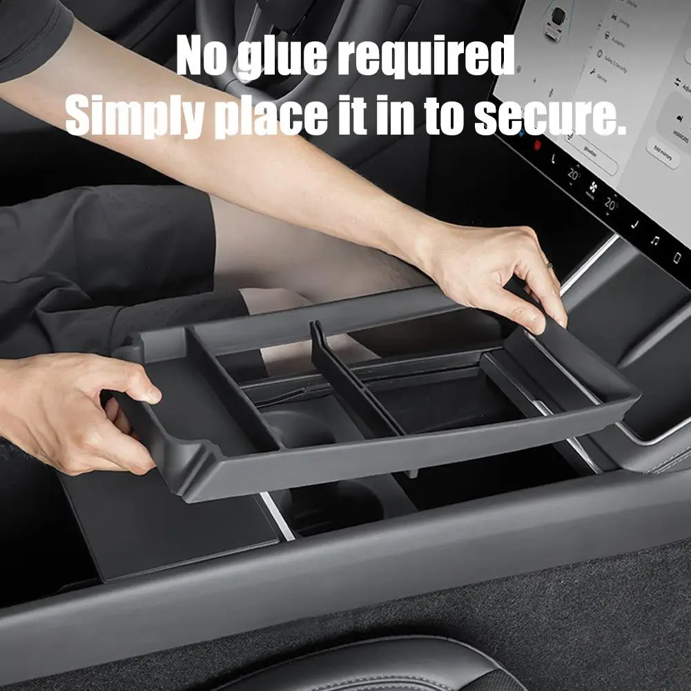 Silicone Dashboard Storage Tray For Tesla Model 3/Y/YL Highland Juniper 2026 Console Organizer Interior Accessories