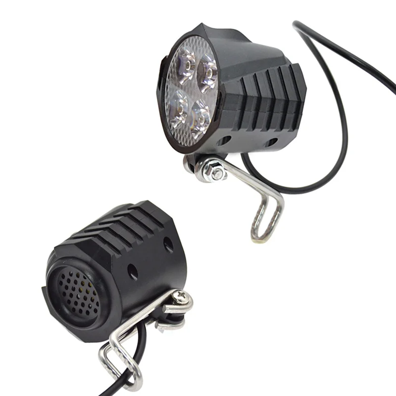 

ABVL-E-Bike Headlight Tail Light Sets Electric Bicycle 24V-48V Light Group Horn Tail Light Brake Light Turn Signal Set
