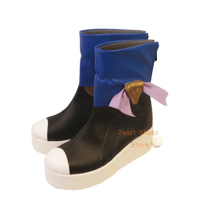 Honkai Star Rail Bailu Cosplay Ankle Boots, Comic Anime Game, Role Play para Con Party, Traje de Halloween, Prop Shoes