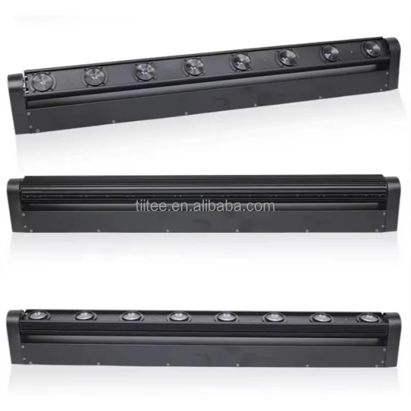 

Tiitee Club Light Wall Washer 8 Eyes RGBW/UV Beam Moving Head Stage Lighting KTV Disco LED Light Bar