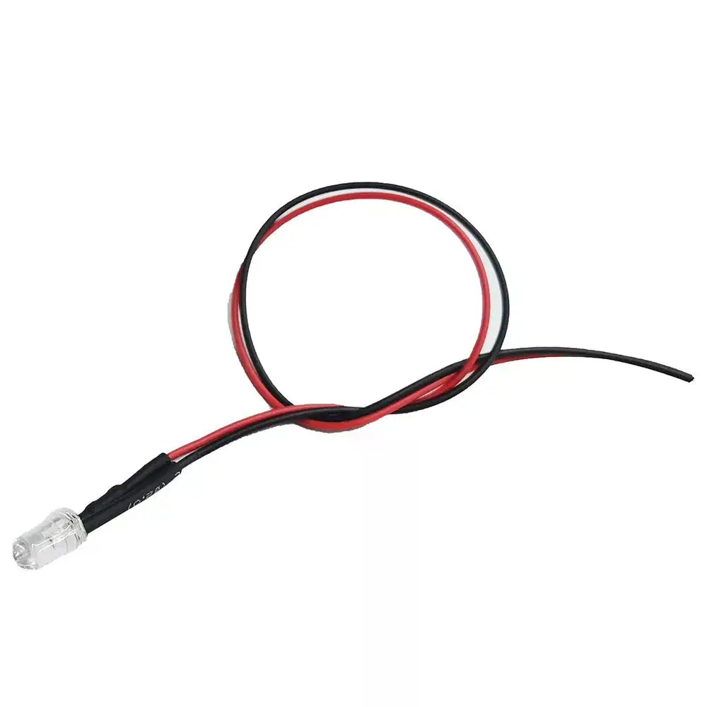 10pcs 5mm Flickering DC5-12V DC Pre-Wired Water Clear Candle Leds Red Yellow Blue Green White Orange Flicker Light Lamp Bulb