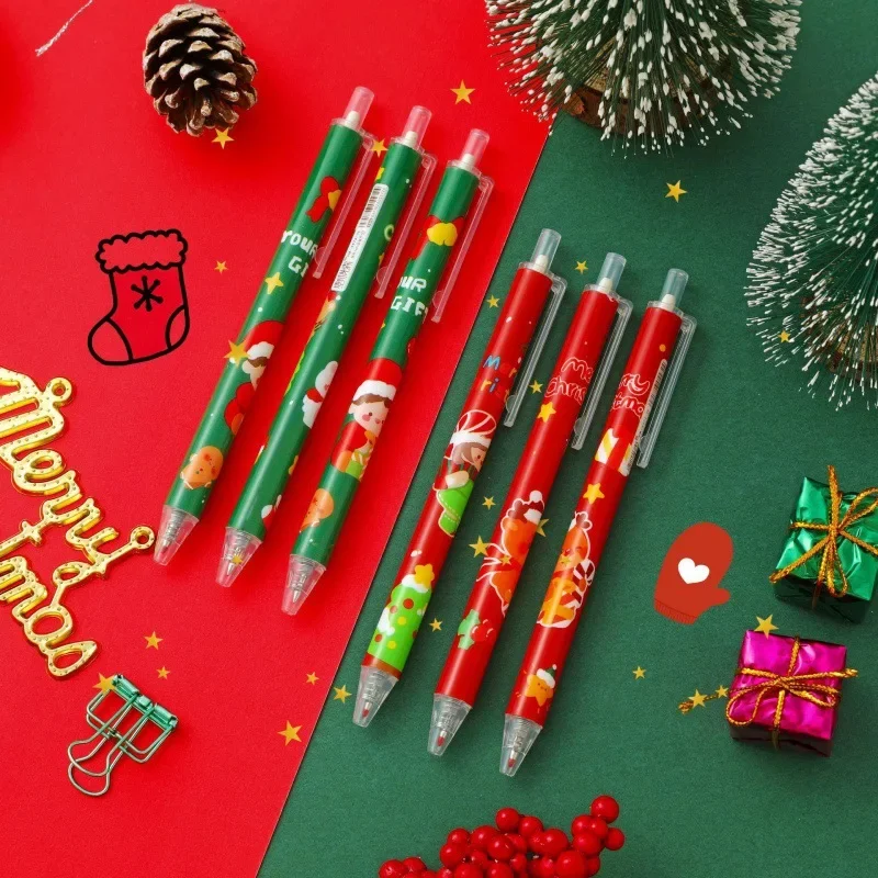 Cute Christmas Push Neutral Pen, Student Christmas Activities Gifts Children's Prizes