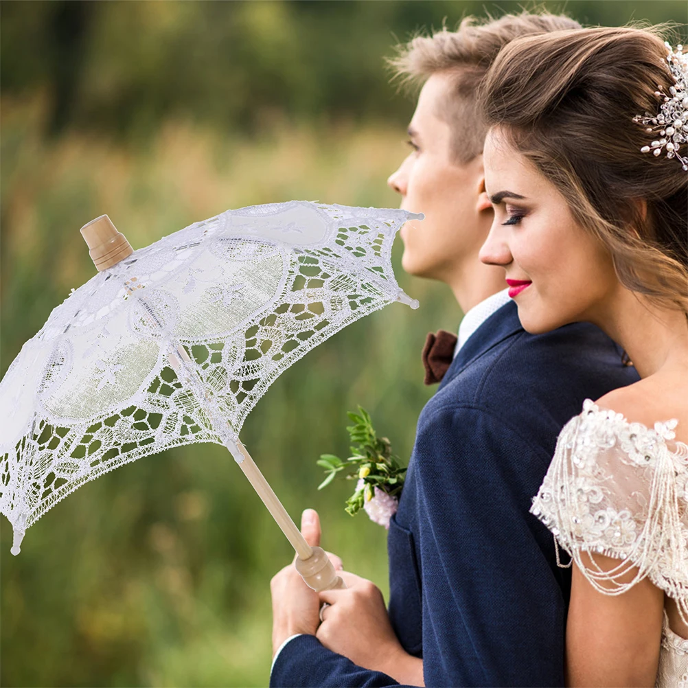 

Кружевной зонт для женщин, зонтик для свадебного гостя, декоративный реквизит для свадебной фотосессии, чаепитие, сценическое представление, косплей