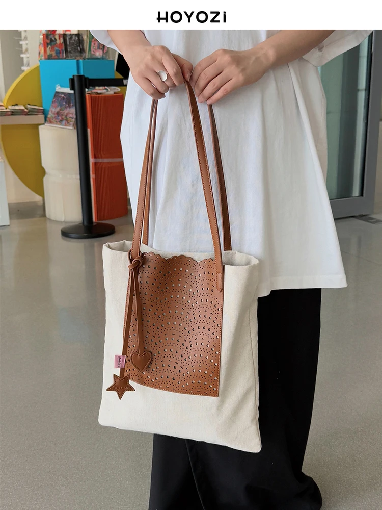 

Canvas Hollow Tote Bag Women's New