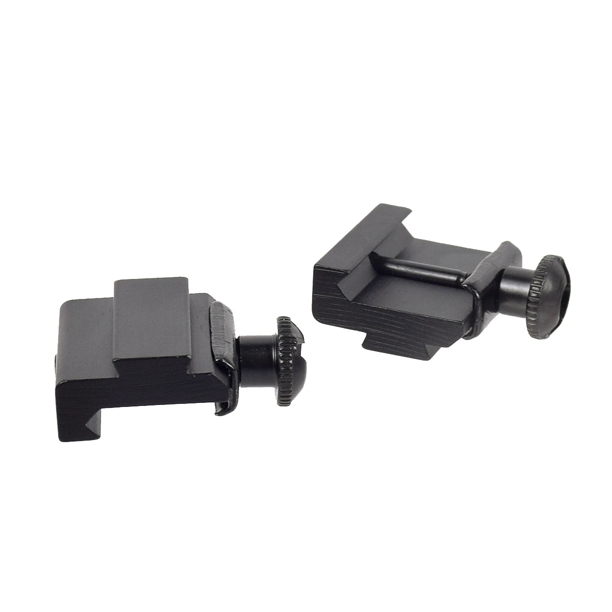 Convertidor de perfil bajo de 2 piezas, adaptador de montaje de anillo de alcance de 11mm a 20mm para cola de milano Weaver Picatinny Rail,