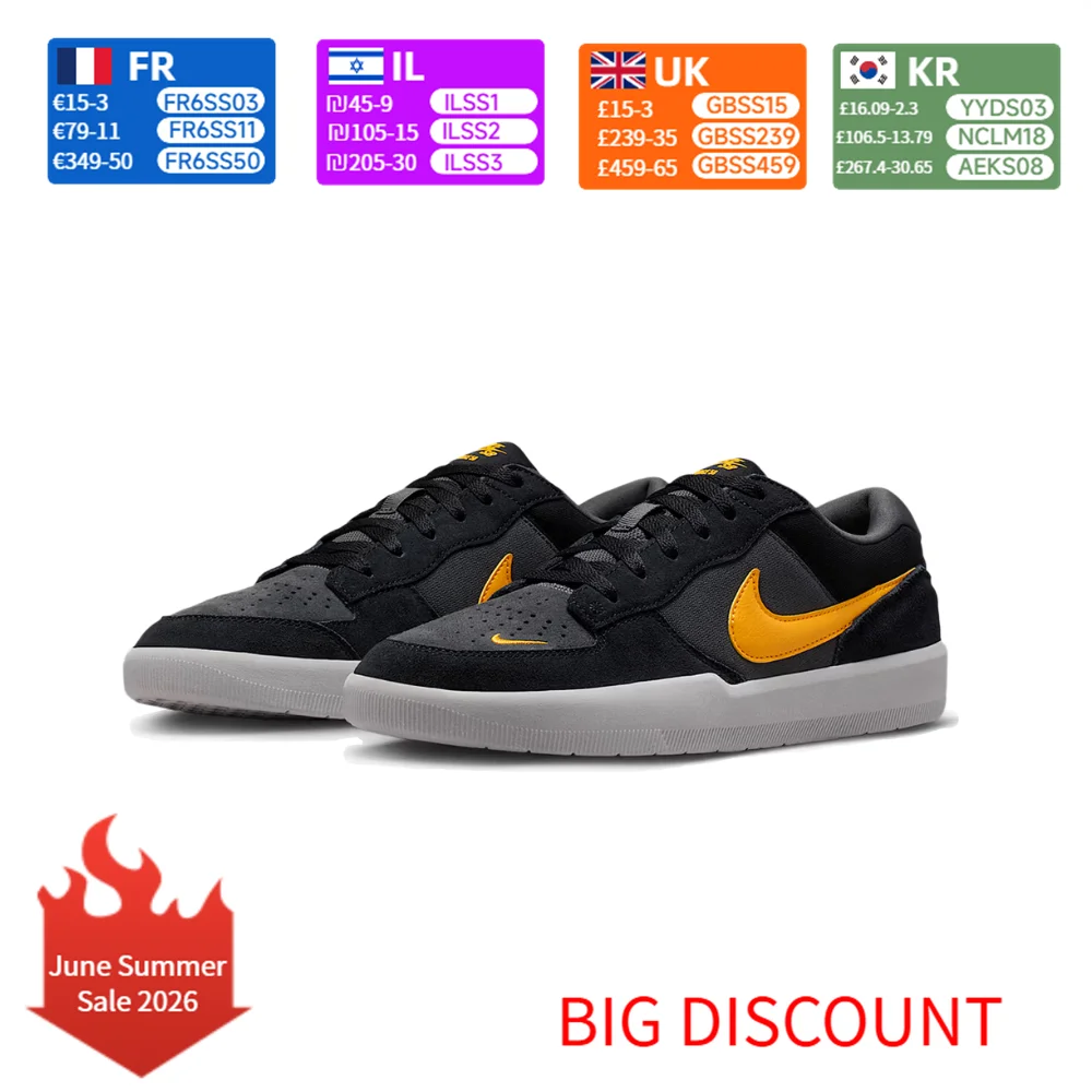 Кроссовки для скейтбординга Nike SB Force 58 унисекс, прочные замшевые классические ретро-кроссовки для скейтбординга и 