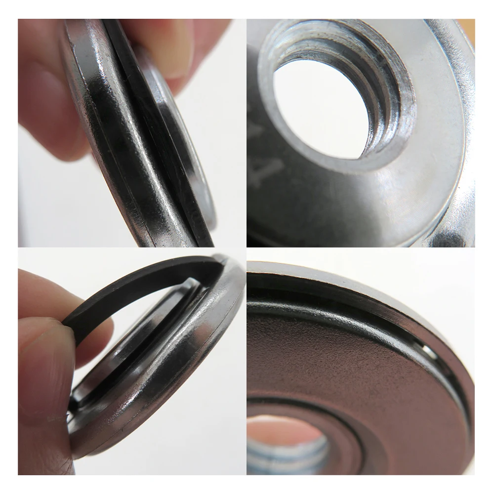 Imagem -03 - Self-locking Angle Grinder Nuts Aço Flange Nut Quick Fastening Grinder Quick Release Plate Labor Saving 45 mm M14