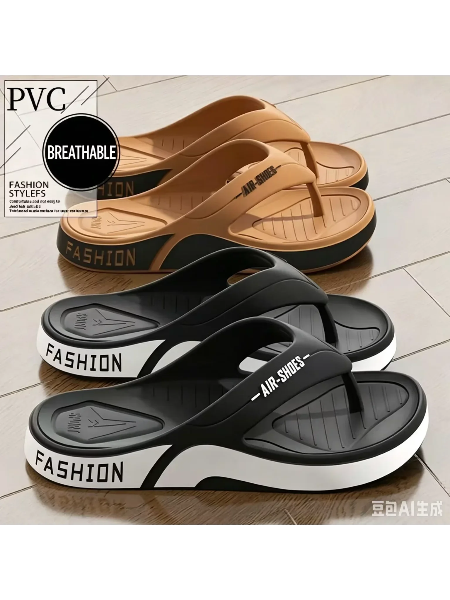 2026 Summer New Arrival Man Slippers Flip Flops Outdoor Beach Sandals Super Soft Bottom Slides Non-slip Thick Soled Men Slippers - view 6