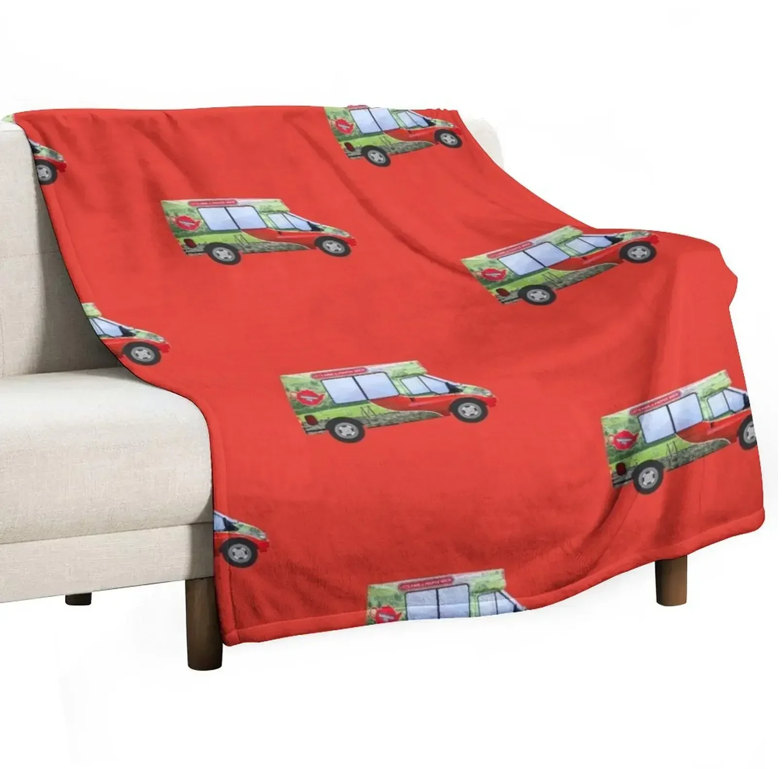 

Yorkshire Tea Van Red Throw Blanket Sleeping Bag Sofas For Sofa Thin Extra Large Throw Blankets