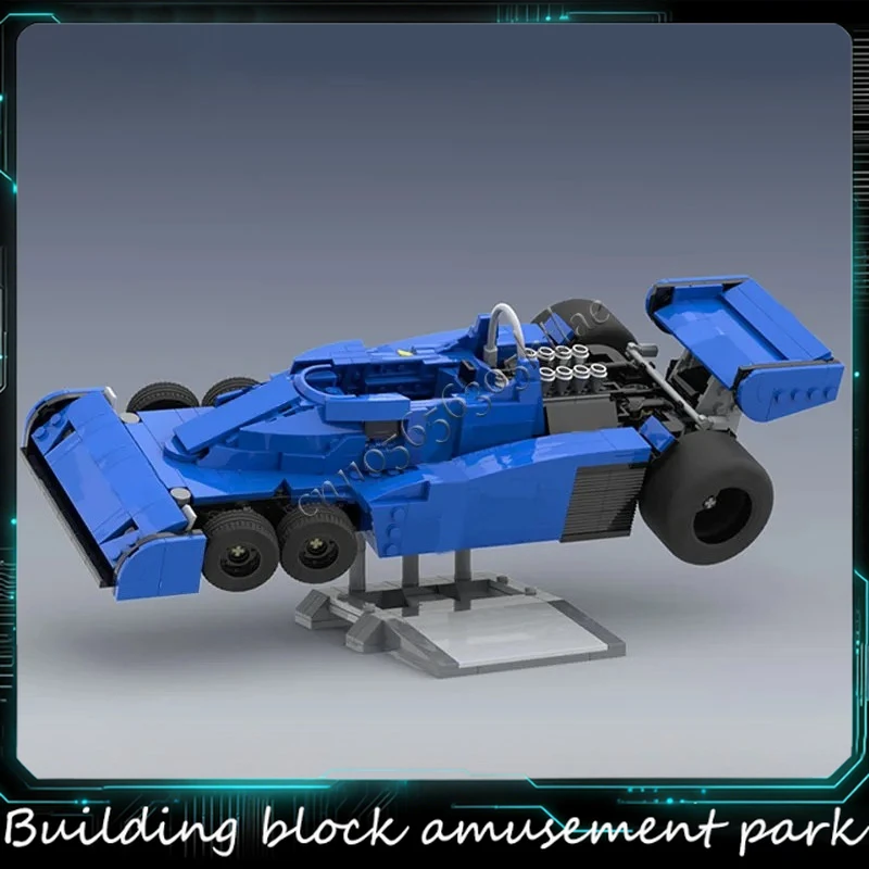 

808PCS MOC Speed Competition Series P34 1976 Racing Car Build Blocks Model DIY Creative Technology Bricks Toy Kid Festival Gifts
