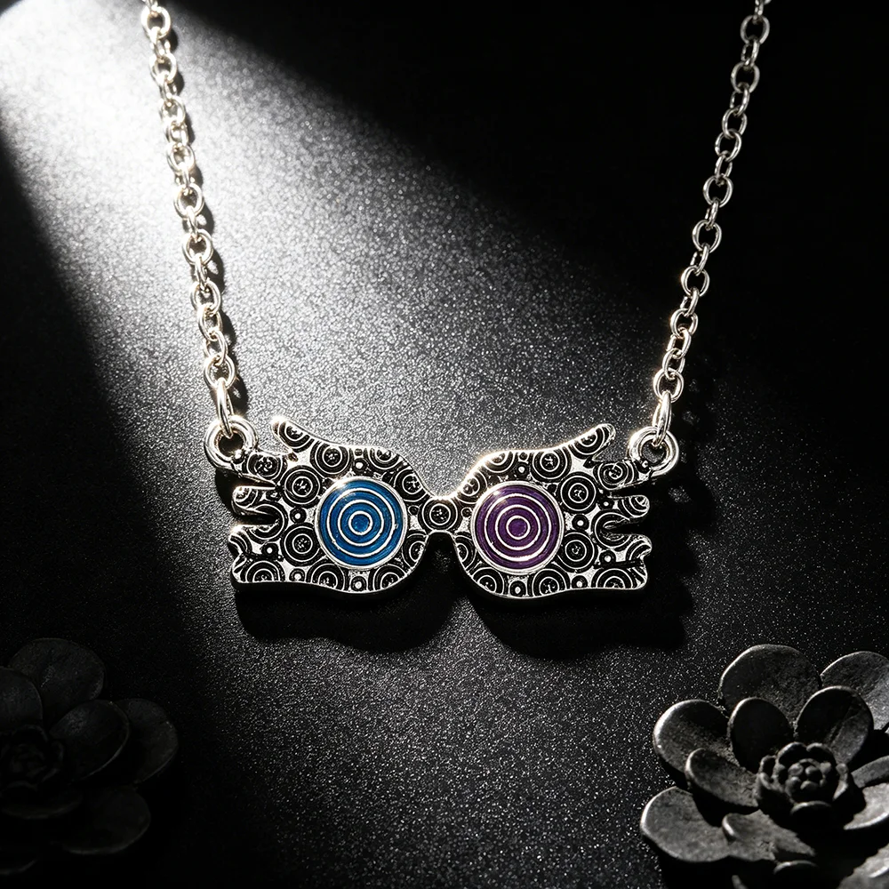 Collar con colgante de gafas Spectrespecs de Luna Lovegood, joya de estilo vintage para disfraces de mago, un regalo para los fans.