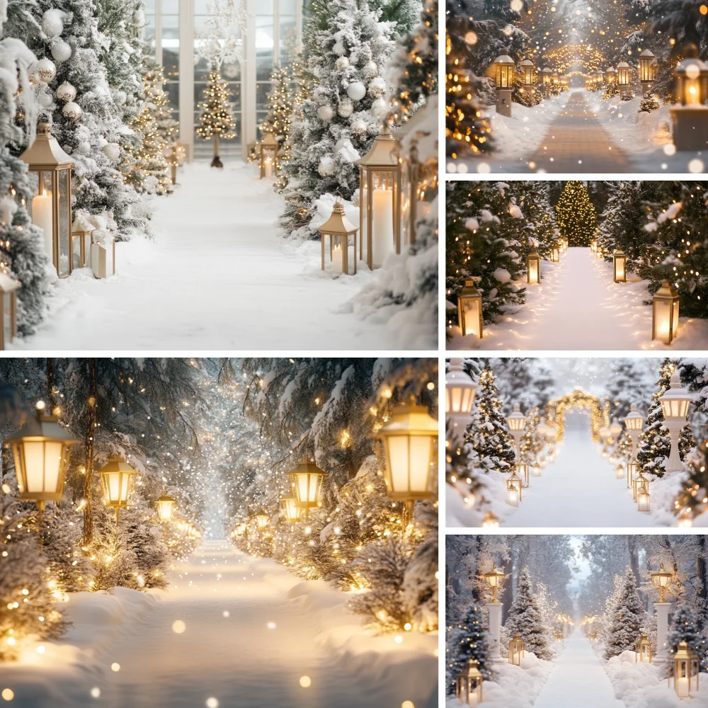 

Christmas Winter Wonderland Backdrops Xmas Party Decorations Photography Background Banner Photo Booth Props Party Supplies