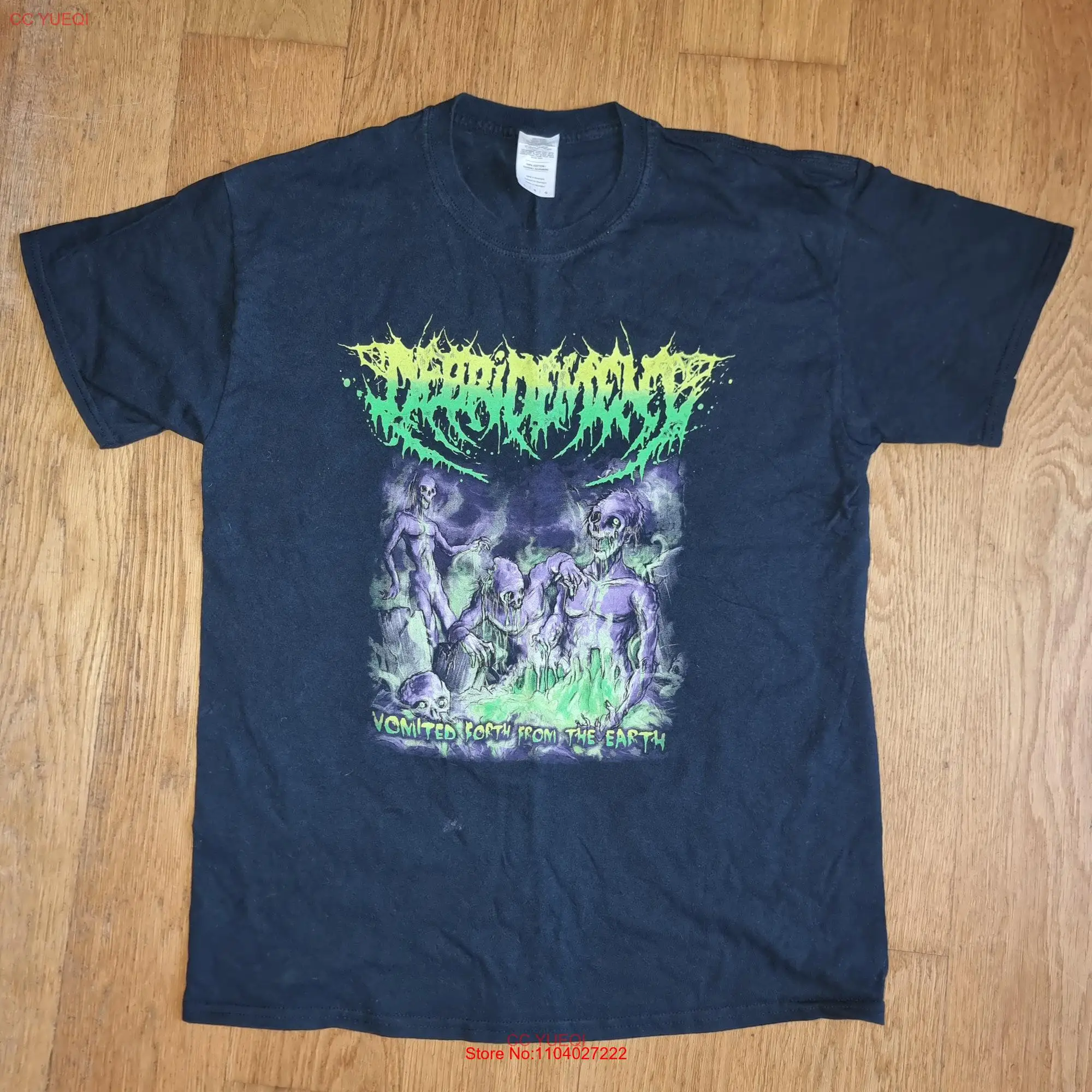 Debridement Vomited Forth From The Earth 2017 T Shirt Brutal Death Metal Guttural Secrete Disgorge Defeated Sanity L