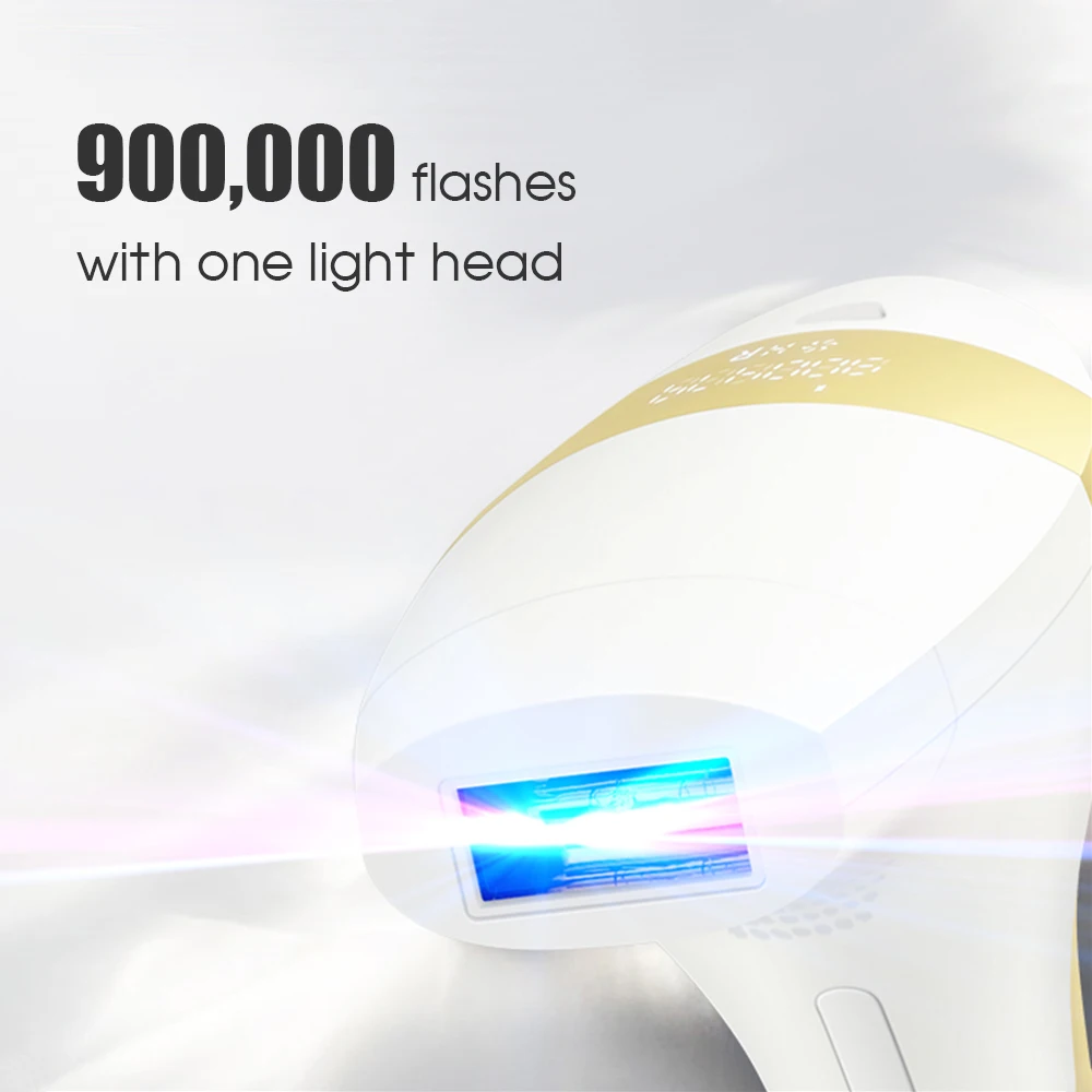 3 في 1 IPL إزالة الشعر بالليزر 900,000 ومضات شاشة الكريستال السائل آلة إزالة الشعر IPL للبيكيني جسم العانة النساء الاستخدام المنزلي جهاز إزالة الشعر