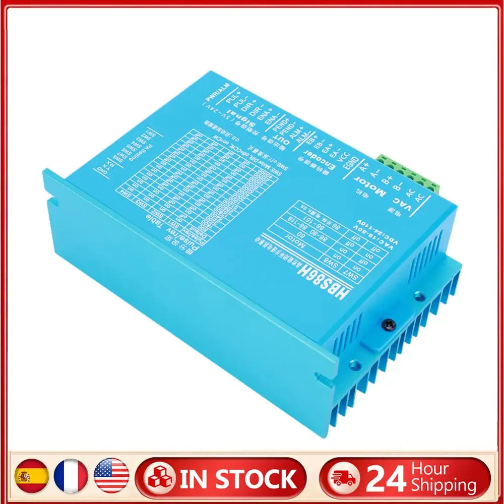 

HBS86H Closed Loops Two-Phase Motor Drive Replacement with RS232 Port Servos Motor Driver Hybrid Step Servos Driver
