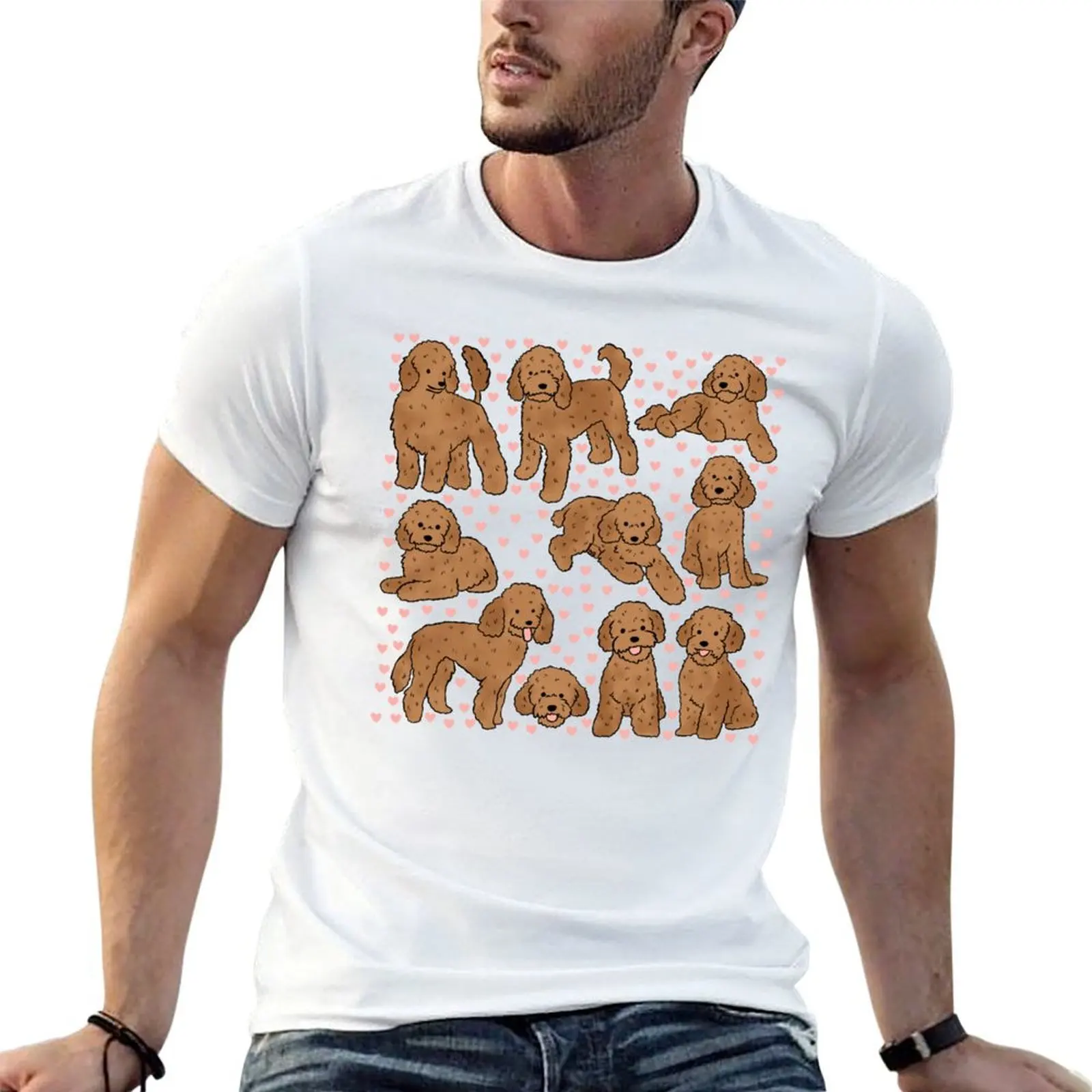 Toy poodle dog pattern T-Shirt t shirts for man pack cotton t shirts designer funny t shirts man T-shirt