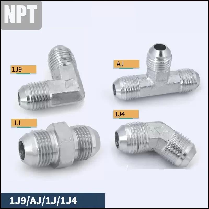Złączki hydrauliczne męskie NPT 7/16 9/16 U3/4 7/8 stożek zewnętrzny wąż wysokociśnieniowy połączenie bezpośrednie przejściowe Adapter złącza