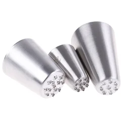 Stainless Steel Cream Small Grass Shape Decoration Mouth Baking Tools Grass Cream Icing Nozzles Pastry Making Tools