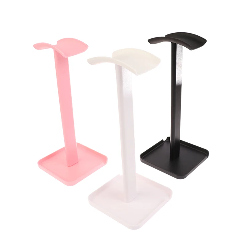 1Pc ABS+TPU Universal Headphone Stand Holder Space Saving Gaming Headset Stand Desktop Earphone Hanger Display Rack