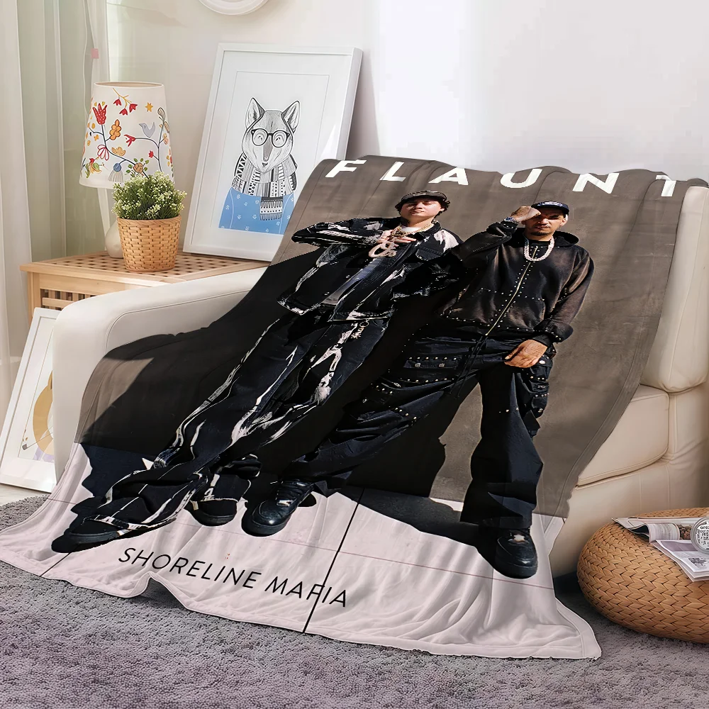 

Shoreline Mafia Hip Hop Band Blanket Warm And Soft Suitable For Bedroom Living Room Sofa Bed Office Travel Camping