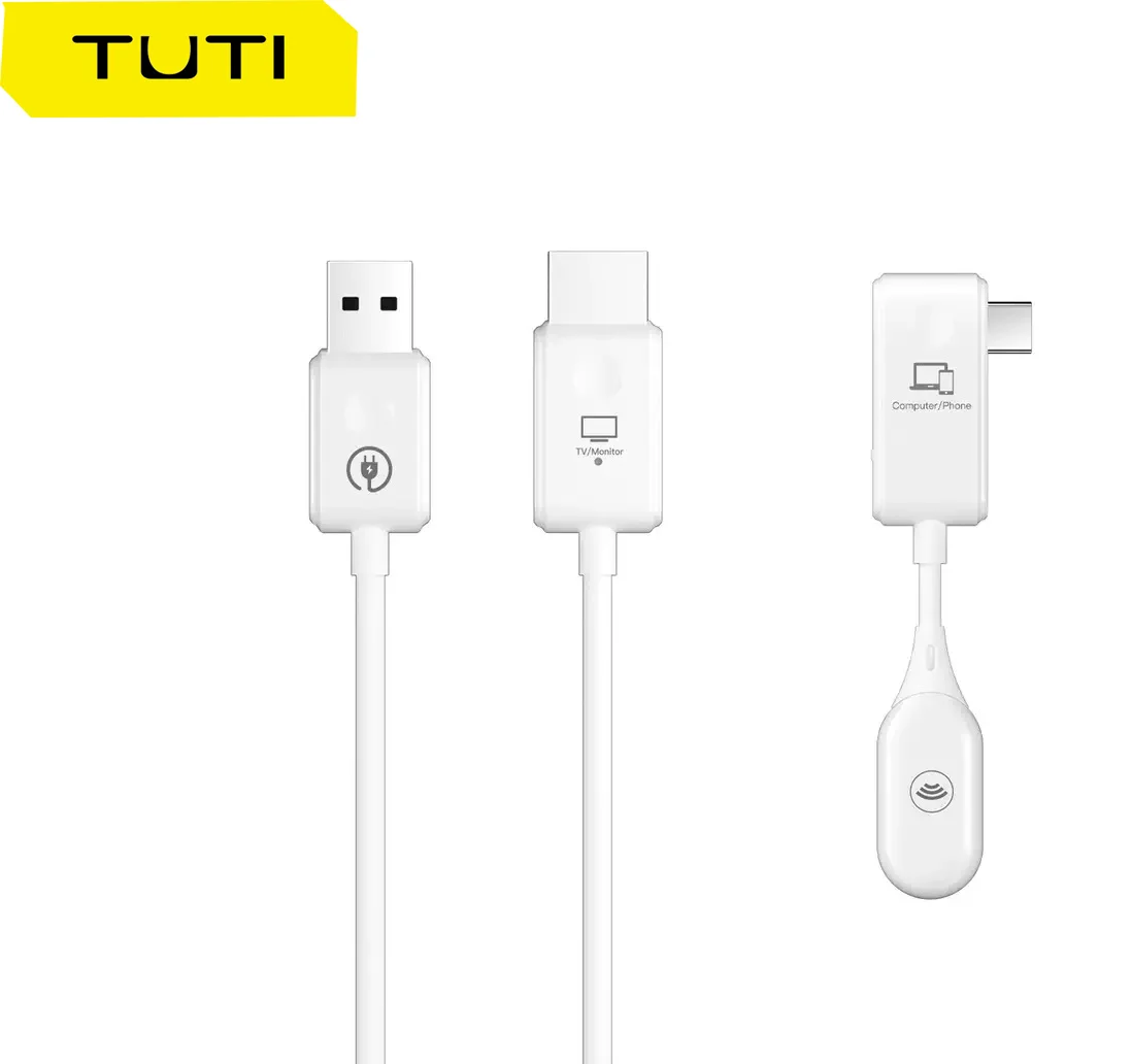 TUTI Großhandel CS7 Wireless Audio Sender und Empfänger Miracast 4K HD Wireless Extender Wireless Hd Extender 1080P Full Hd