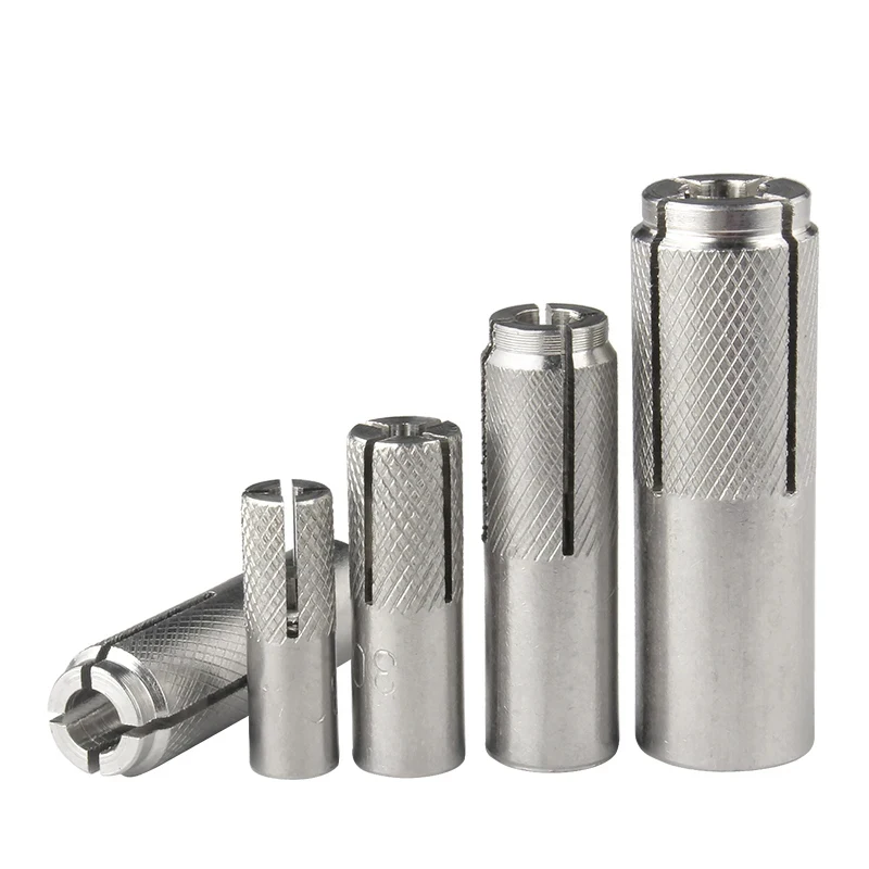 

M6-M16 Stainless Steel Drop-In Anchor / Internal Expansion Wedge Nut for Concrete - Flush Mount Bolt Anchor