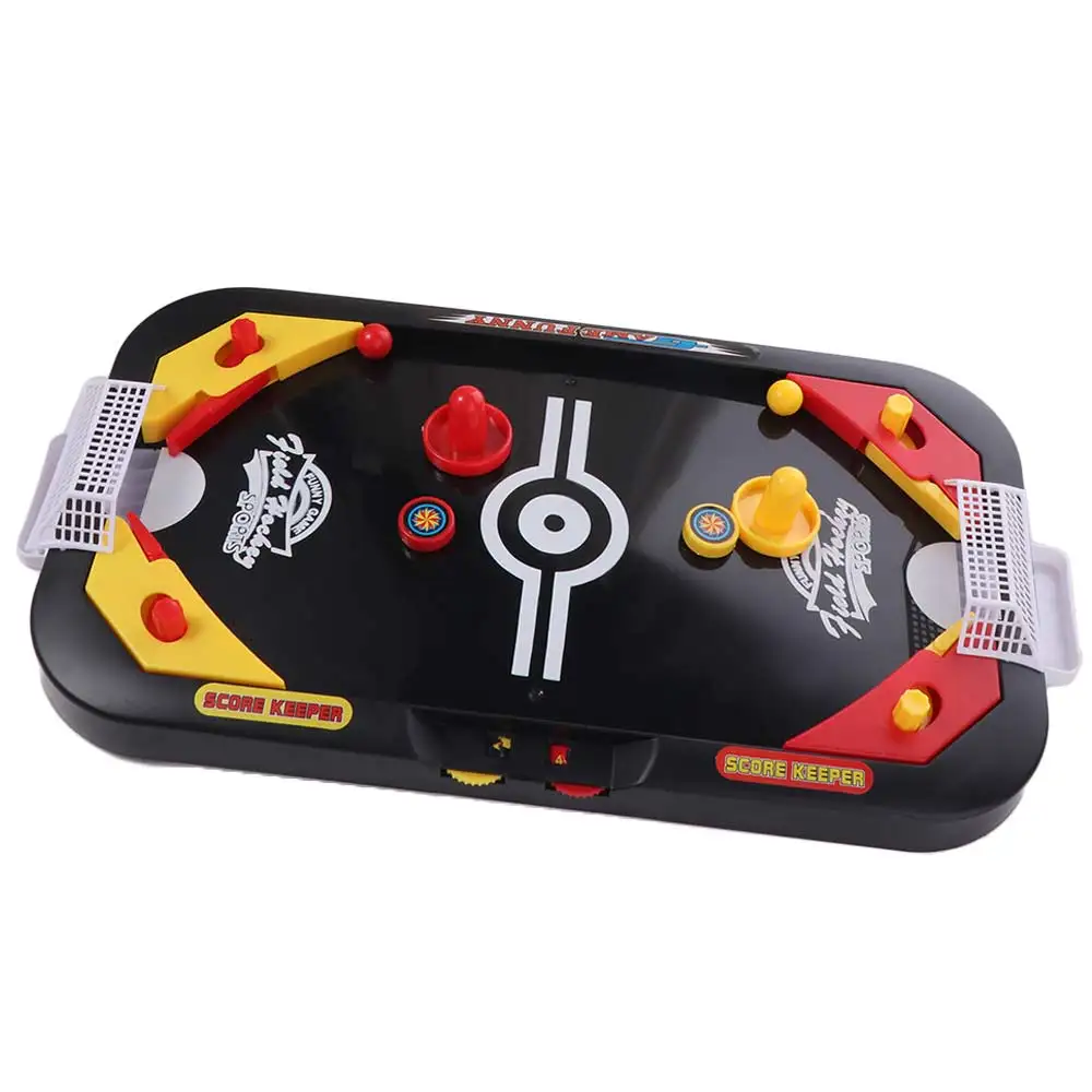 Gioco da tavolo di calcio in plastica Giocattoli Giochi da tavolo educativi Calcio da tavolo Gioco da tavolo di ghiaccio 2 in 1 Battaglia da tavolo Giocattolo da hockey aereo per bambini
