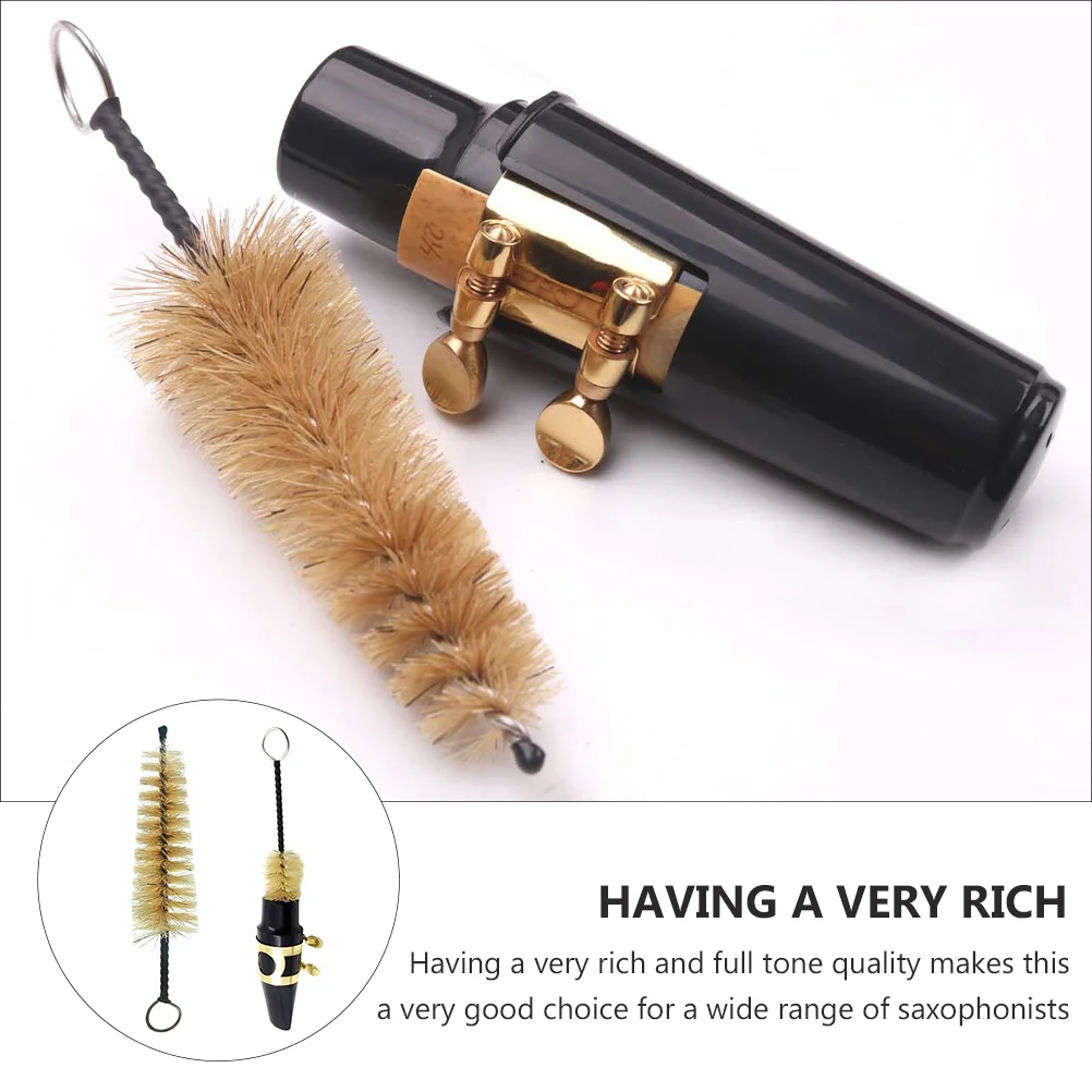 

1 set 1 Set Saxophone Mouthpiece Cleaning Brush Kit Flexible Bristle Tool Alto Sax Whistle Reed Ligature Cap Clamp Instrument