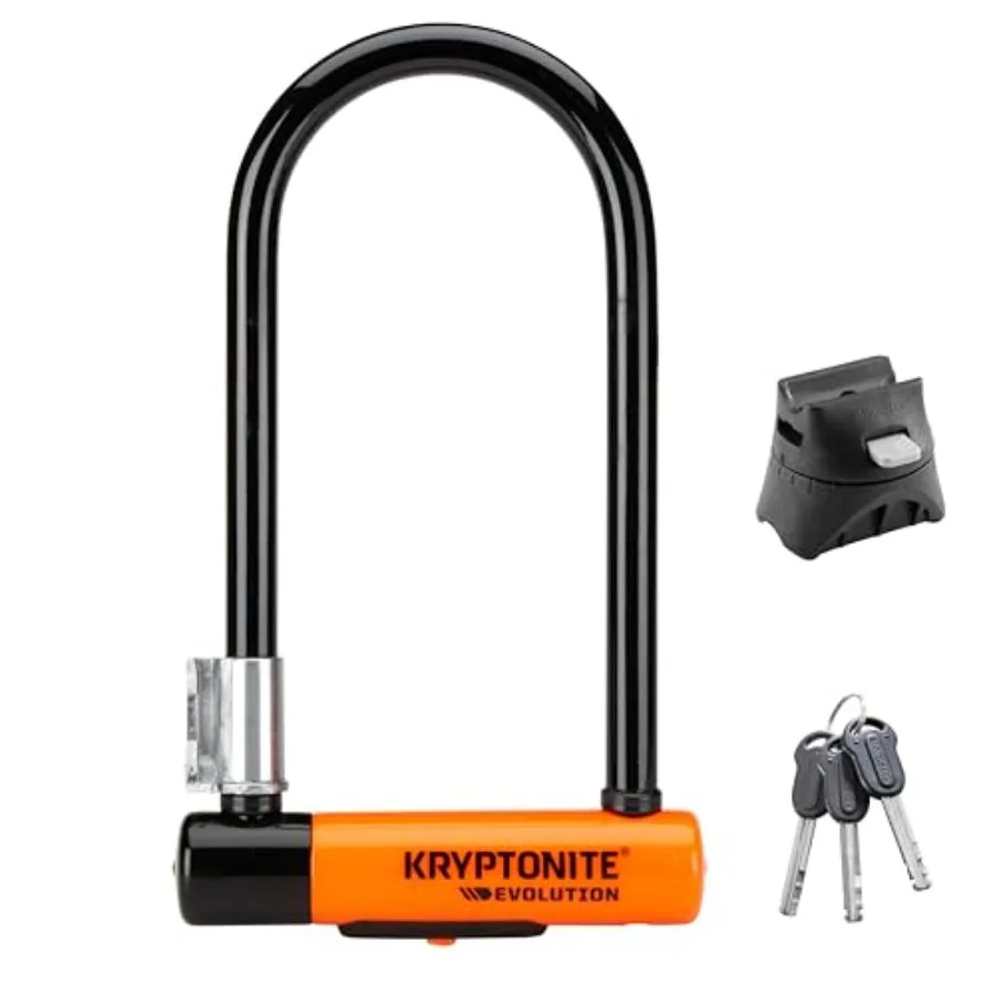 

Evolution Standard U-Lock 4x9 inches Black 3.5 pounds Ideal for secure bicycle locking in urban environments featuring robust s
