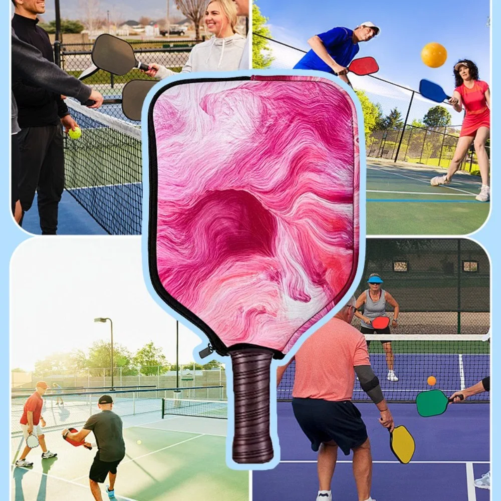 جودة مع حقيبة مضرب بخطاف معدني لمنع السقوط وغطاء مضرب بسحاب من النيوبرين