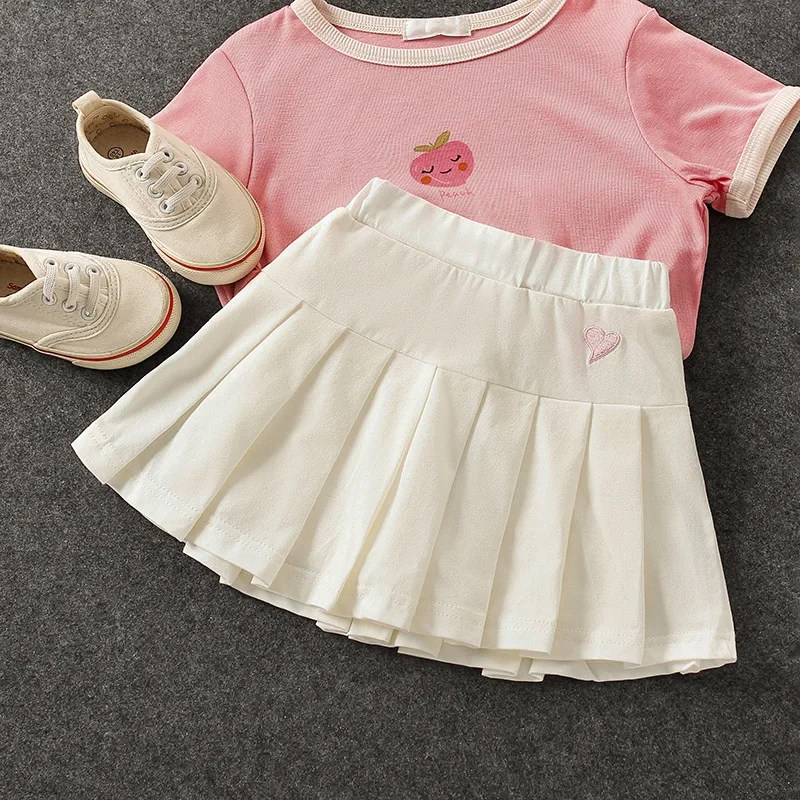 Der neue All-Match-Plissee-Culottes für Mädchen mit mittlerem und kleinem Sommer rock für Kinder und inneren Sicherheits hosen – Detail 9