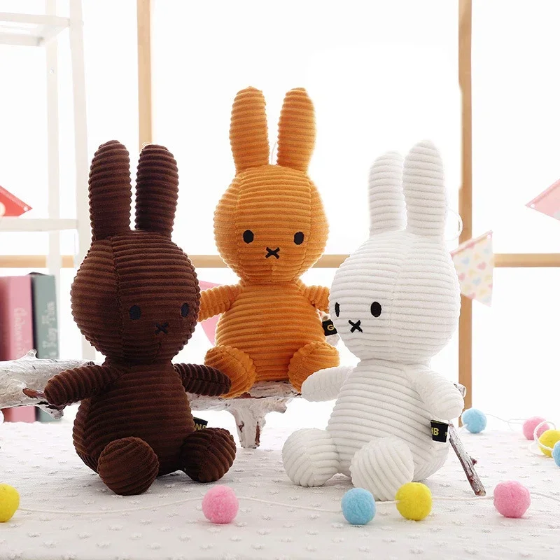 Original Cartoon Miffy Rabbit Plush Toys Kawaii Baby Accompany Highquality Plushie Doll Cute Room Decoration Children\'s Gift