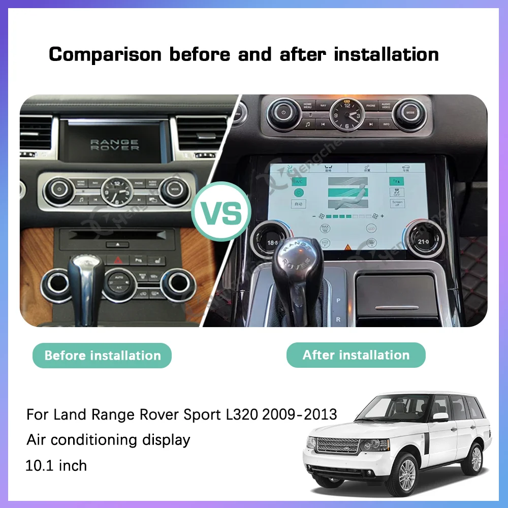 10.1 Inch AC Panel Display LCD Screen For Land Rover Range Rover Sport L320 2009-2013 Air Condition Control Touch Climate