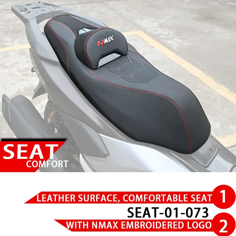 For YAMAHA NMAX Motorcycle Front Driver Rear Passenger Seat Cover one Piece Retro Seat Cushion NMAX 155 Seat Cushion