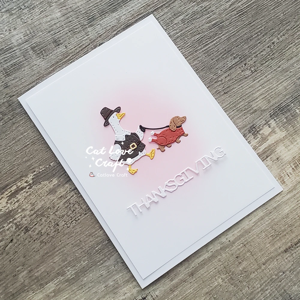 Halloween Thanksgiving Gans Wurst Hund Metall-Stanzformen Scrapbooking Schablone Stanzformen Kartenherstellung Basteln Prägung Neue Stanzformen – Detail 9