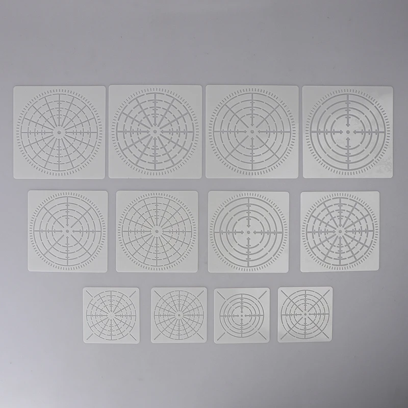 

DIY 12PCS Reusable Mylar Mandala Dotting Painting Stencils Templates Craft Tools