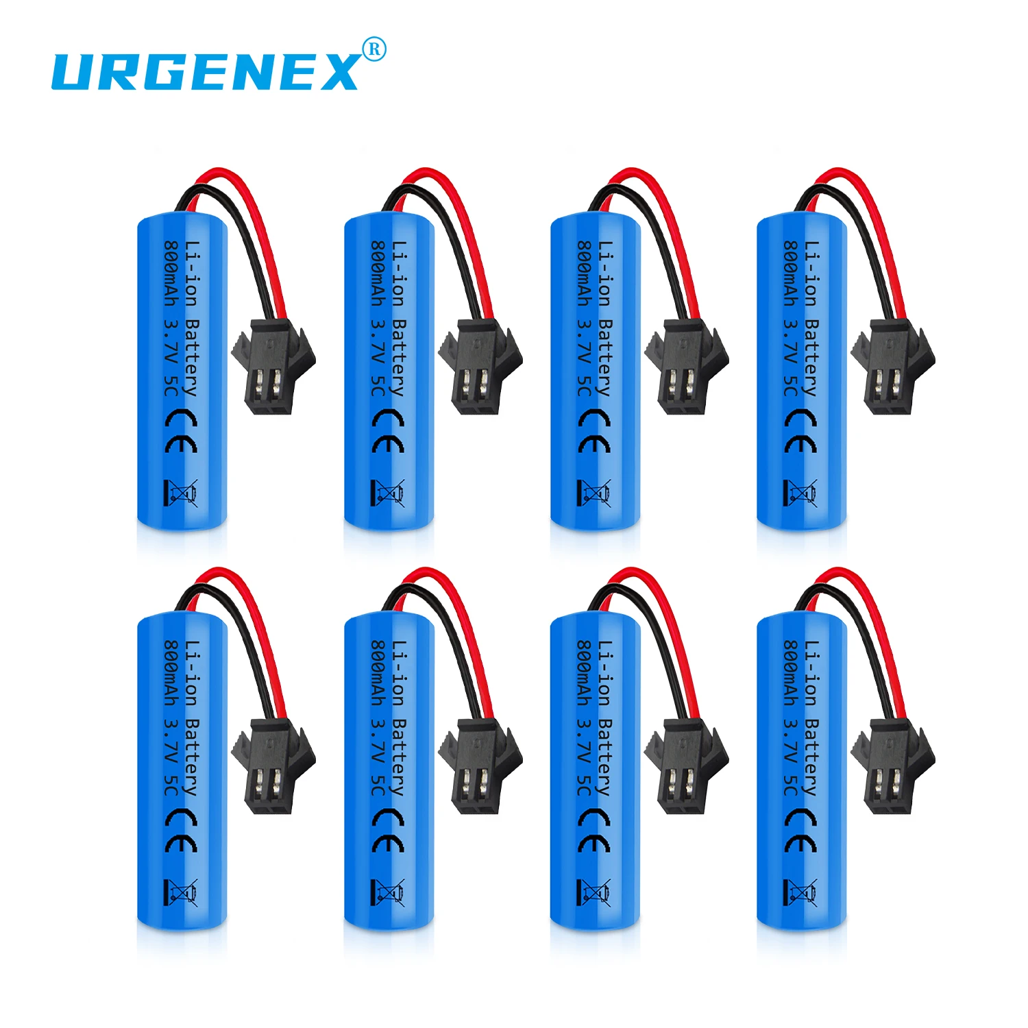 1S Li-ion Battery 3.7V 5C 800Mah  with SM-2P Plug  Rechargeable Battery For RC Cars E35 DE38 DE40 DE50 DE55 TB202 TM141