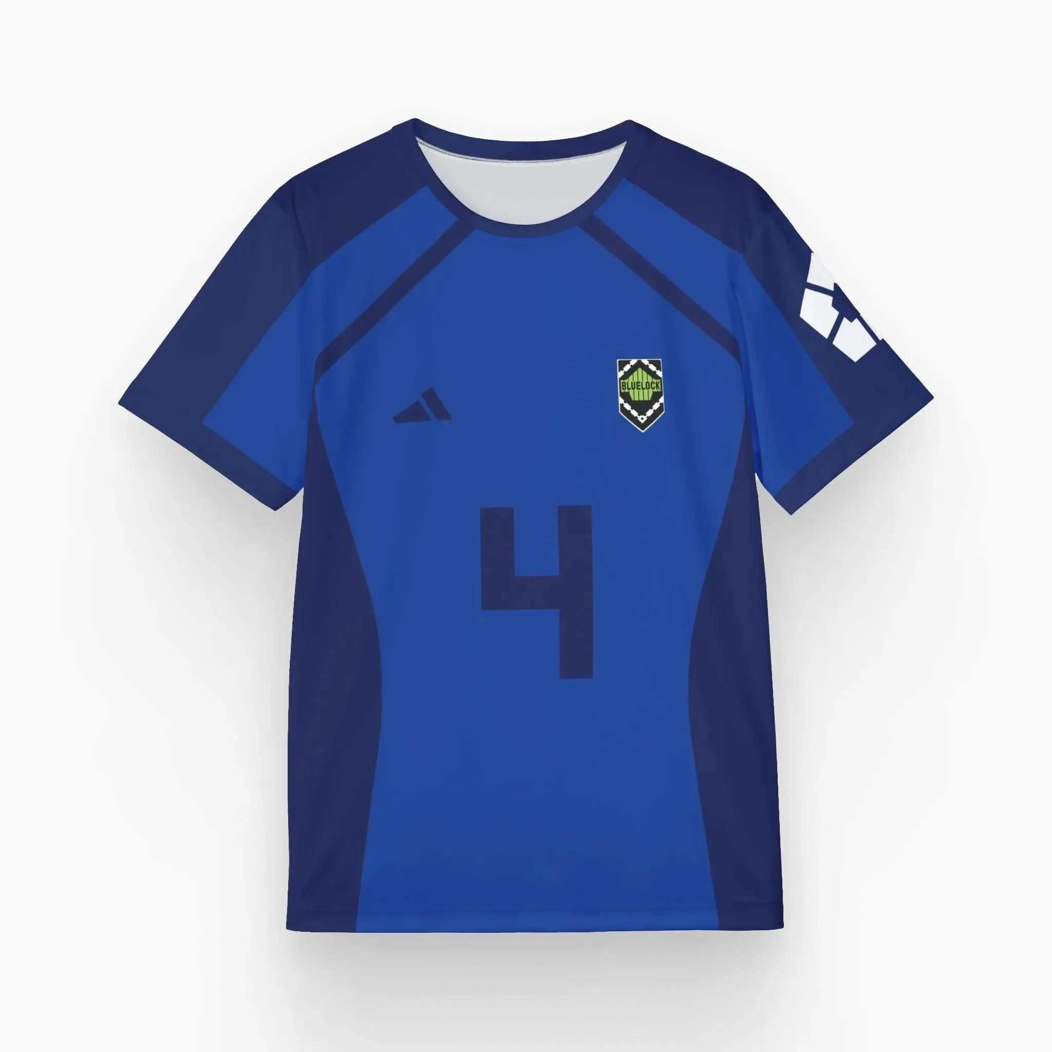 الأزرق قفل Isagi Yoichi الرجال النساء قميص كرة القدم Hyoma Chigiri تيشرت رياضي فضفاض تنفس امتصاص العرق تي شيرتات قصيرة الاكمام