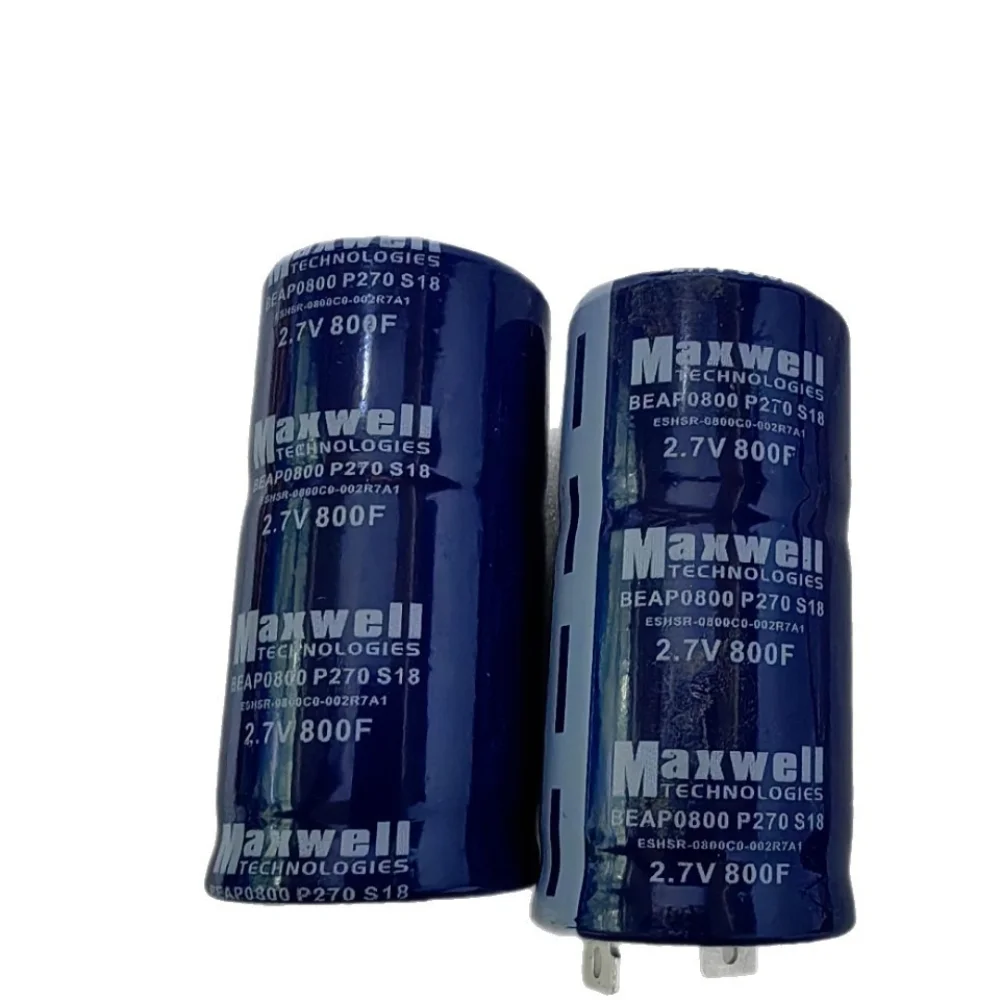 

2pcs Super Capacitor 2.7V 800F Farad Capacitor Radial Square Pin 35x70mm for Car Audio Starter