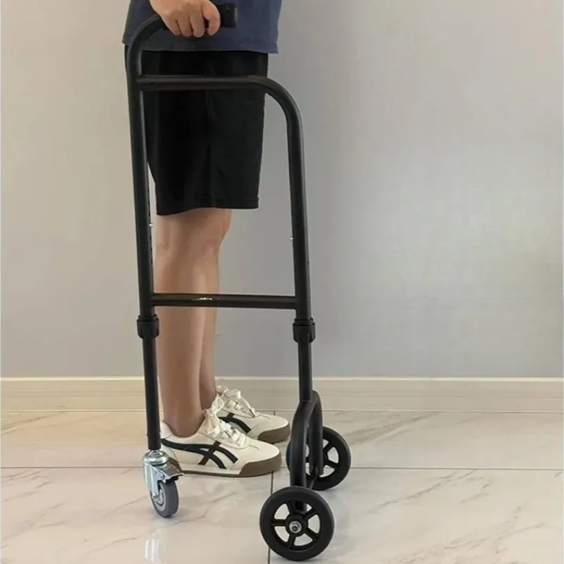 

Легкие ходунки на колесиках для пожилых людей. Ходунки на колесиках для пожилых людей, рама для перил с прогулочной костылью емкостью 350 фунтов.