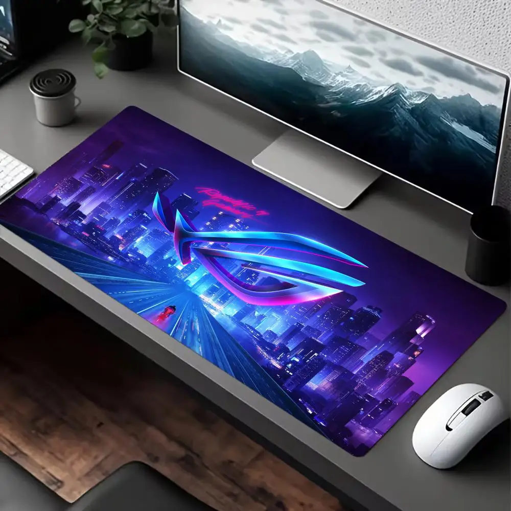 Asus Rog Mause Pad Anime Mouse Mats Gaming Computer Desk Mat Mouse Carpet Pc Accessories Gamer Mouse Pad Speed Rubber Mat
