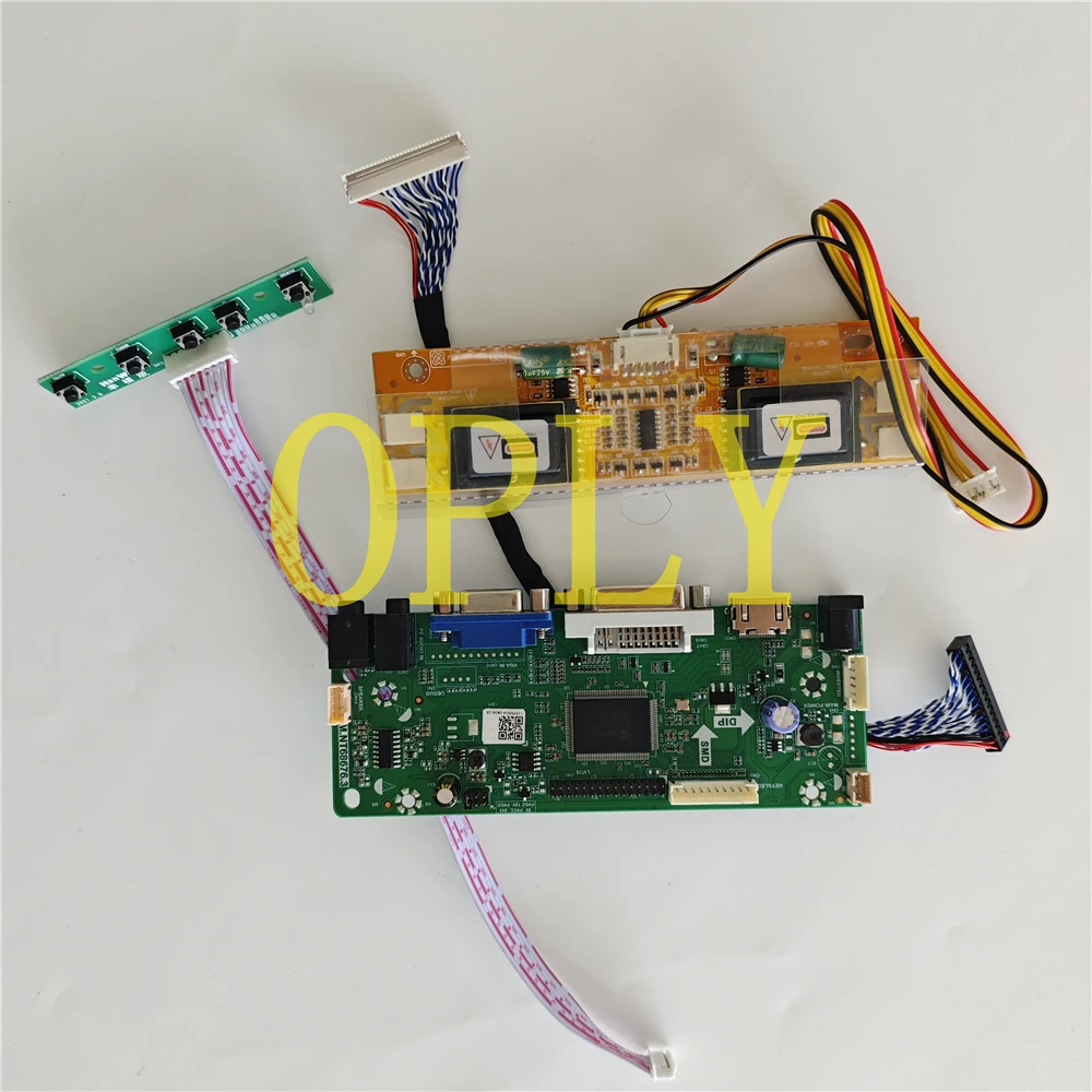

Плата драйвера контроллера HDMI-совместимый комплект VGA DVI для M190PW01 V0/V1 M190PW01 19 "1440X900 Панель 30-контактный 4 CCFL ЖК-экран DIY