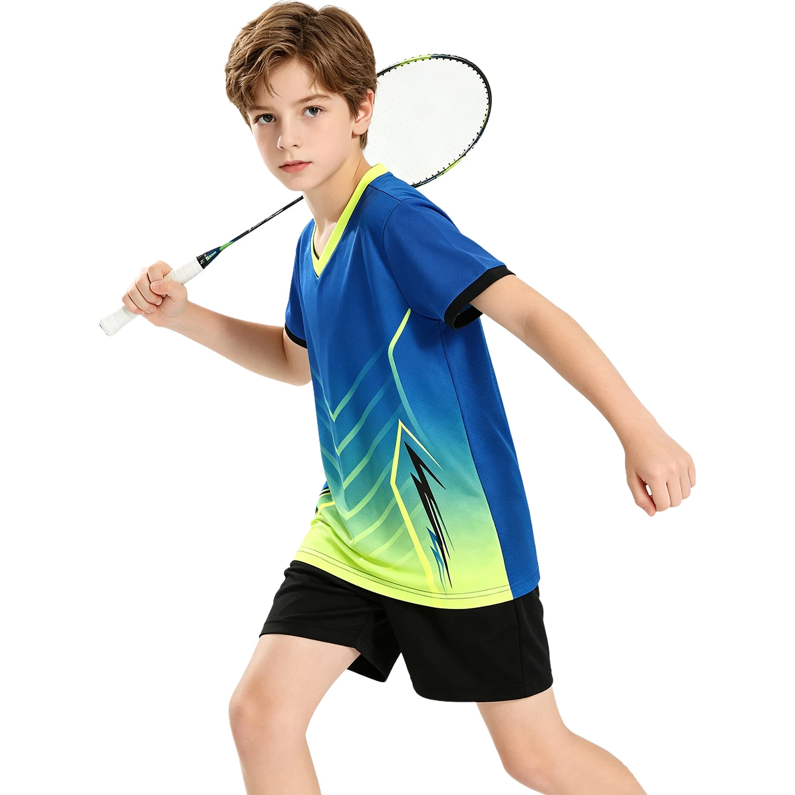 Kids Boys Girls Soccer Badmint - Badminton Jersey ulasan dan harga