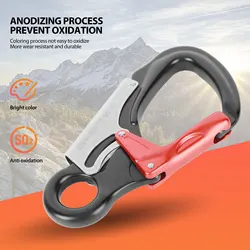 35KN tırmanma karabina klipleri D şekilli ağır Carabiners kaya tırmanma Rappelling dağcılık kaya tırmanma karabina için