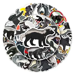 10/30/50Pcs Flat Head Brother Ratel Honey Badger Cartoon Graffiti Sticker Kids Toy Decoration Luggage Bicycle Skateboard Decal