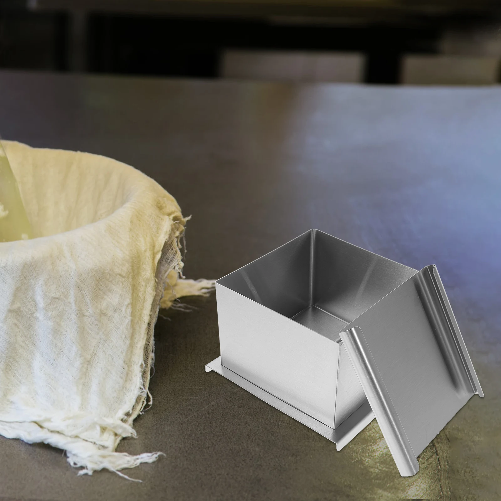 

Stainless Steel Tofu Mold Molds Press Compact Lightweight Household Tool Silver Color Practical Kitchen Bakeware