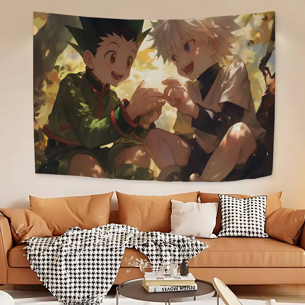 Hunter X Hunter Cartoon Tapisserie Böhmische Wandteppiche Mandala Wandbehangbögen
