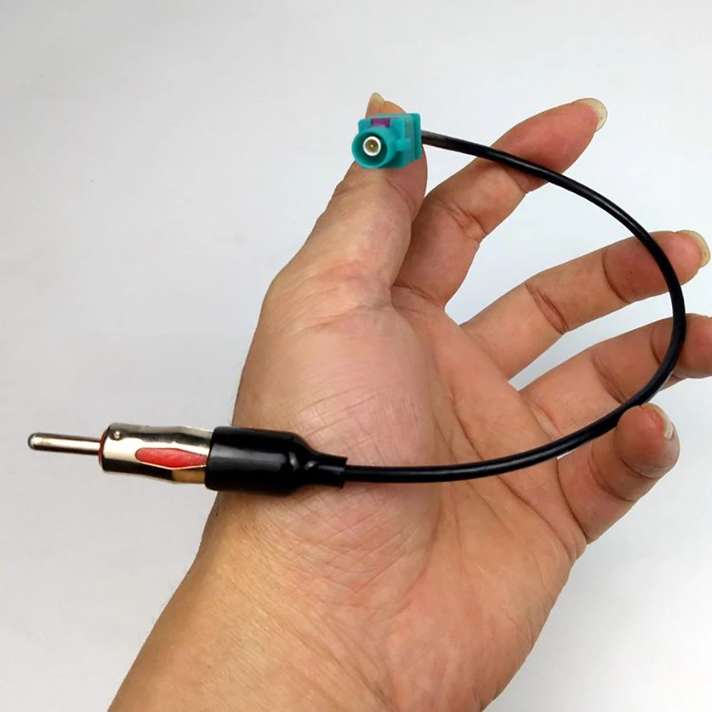 Car Radio Antenna Adapter Fakra Z Female to DIN Female Cable FM AM Stereo Aerial Converter For VW Audi Seat Skoda