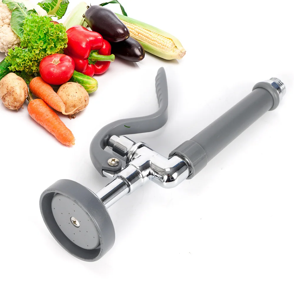 Kitchen Pre-Rinse Unit Spray Valve Water Saver Taps Spray Head Multifunction New Brass chrome plating, Rubber, Plastic